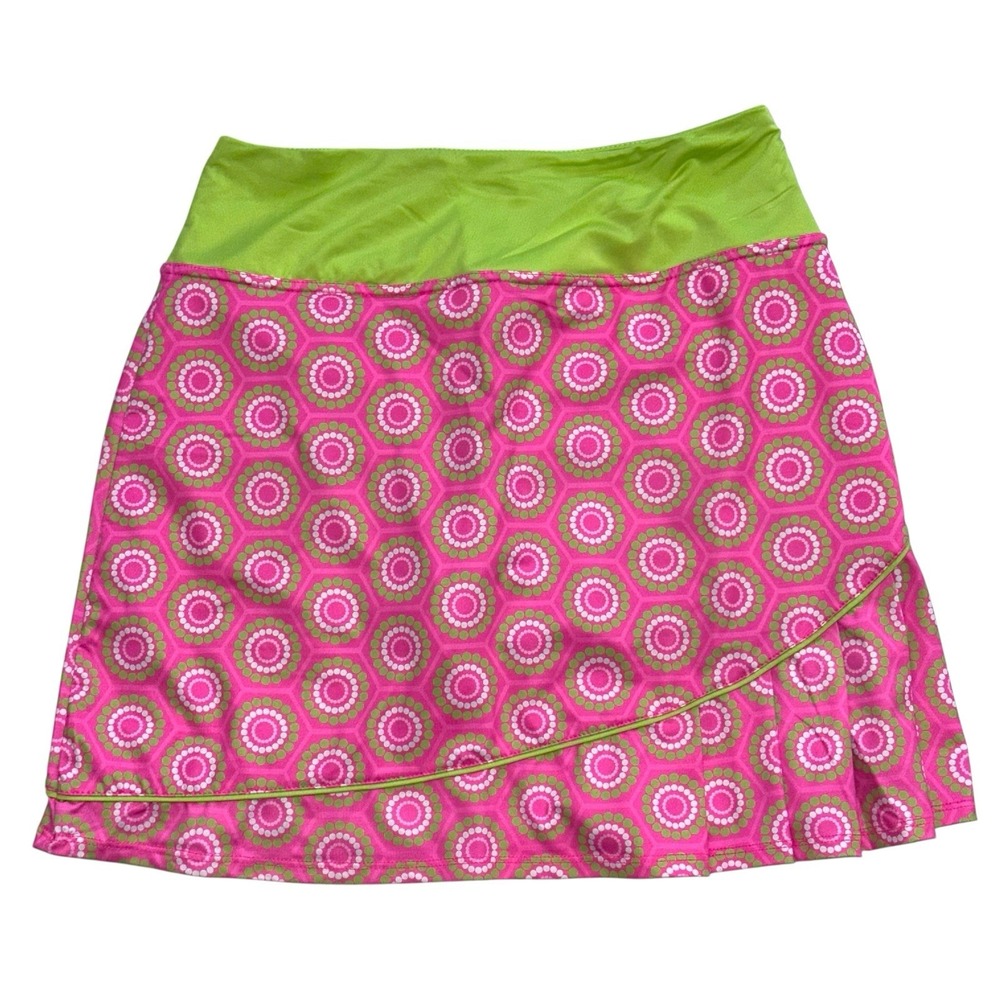 Birdies &‎ Bows Women's Skort Size S Small Pink Lime White Floral Print